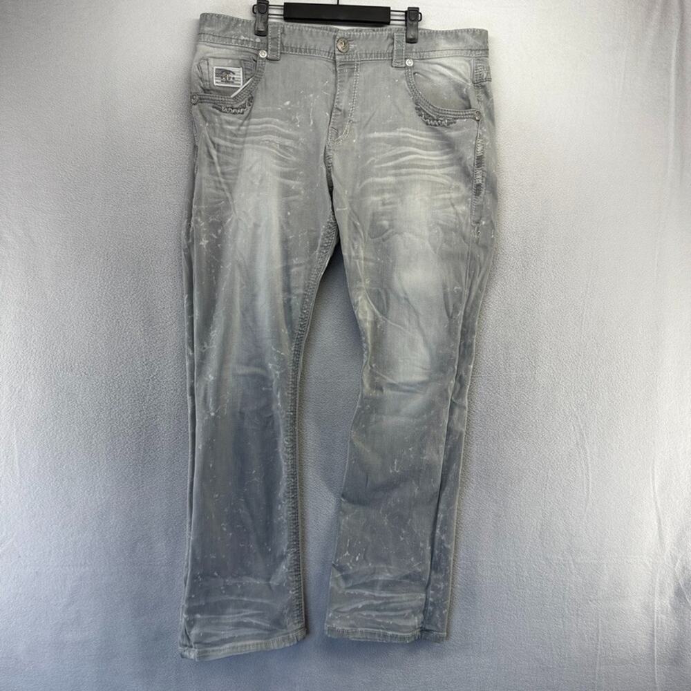 Laguna Beach Jeans men's 40 Gray Crystal Cove Straight leg Cross Whisker